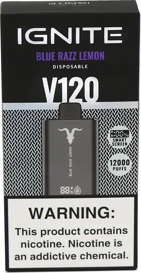 Vape Descartável Ignite V120 Blue Razz Lemon 12000 Puffs | Compras
