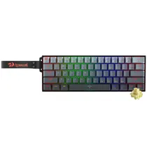 Teclado Redragon K617GGB-RGB-MP Fizz Mini BLK/Cinz Magnetic Usa
