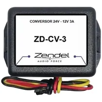 Conversor de Voltagem Zendel ZD-CV-3 - 24/12V - 3A - Preto
