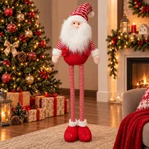 Papai Noel Natalino Extensível Vermelho 55 A 95 CM