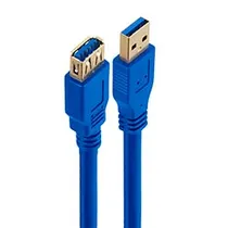 Cabo de Extensão FTX USB 3.0 Macho/Femea 3M - Azul (C160-U3-AMAF-3)