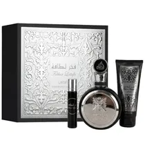 Kit Lataffa Pride Fakhar Edp 100ML + Travel Spray 12ML + Shower Gel 100ML - Masculino