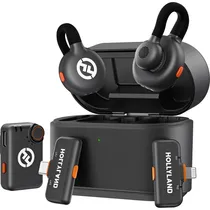 Microfone Hollyland Lark M2S Ultimate Combo (2TX+1RX) USB-C/Lightning/Câmera Sem Fio - Space Gray
