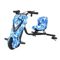 Triciclo Elétrico Interbras N3 8.0 120KG 350W Azul Camuflado