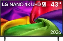 TV Smart 43" LG 43NU800B Nano 4K Uhd Ai Webos/BT/Black 1GTA.PY