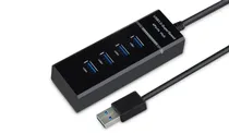 Hub 4 Portas Sate A-HUB14 Preto USB 3.0