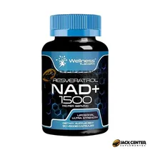 Resveratrol Nad+ 1500MG Wellness Labsrx 90 Cápsulas Vegetariana