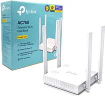W. TP-Link Router Archer C21 AC750 Wireless Dual Band 2.4/ 5.0GHZ/ 433MBPS/ 4ANT/ White