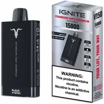 Vaper Descartavel Ignite V150 Black Strawberry Apple Watermelon 15000