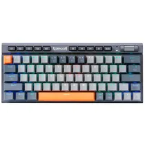 Teclado Gamer Redragon Traric Pro K634GG-RGB-Pro - com e Sem Fio - Inglês - Mecânico - Cinza