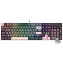 Teclado Gamer Mecánico Redragon K556GBP-RGB Devarajas USB / RGB / Gray / Inglés - Negro / Gris