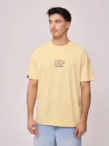 Remera Rusty Munke Washed Amarillo