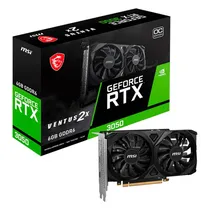 Placa de Vídeo RTX3050 6GB MSI Ventus 2X 6G Oc 912-V812-201 RTX3050-GDDR6