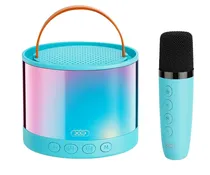 Caixa de Som Karaoke Xo F47 Bluetooth/5W/1200MAH/com Microfone - Azul