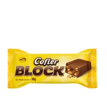 Chocalate Arcor Cofler Block Leite Amendoim 38G*
