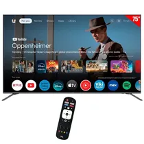 TV Smart 75" Mtek MKQ75FSGU Qled 4K/ 8B/ Google TV/ Da/ Dig/ Voice Remote/ BT/ Cast