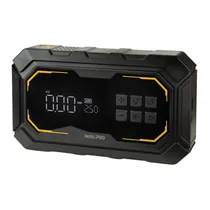 Compressor de Ar Portátil Midi Pro 3 Em 1 MDP-10A - 10000MAH - Recarregável - com Lanterna - Preto