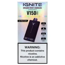 Vaper Descartável Ignite V150 Pro Ultra Slim 15000 Puffs - Dragon Fruit Lemonade
