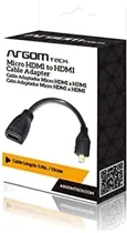 Adaptador Argom Micro HDMI Out HDMI In Black ARG-CB-0054