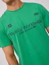 Remera Rusty Arlen Washed Verde