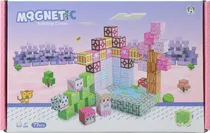 Cubos Magnéticos de Construção Magnetic Building Cubes Chuang Huang - CH1383 (77 Pçs)