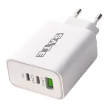 Cargador Satellite  A-CC2002 USB-A/USB-C - Blanco