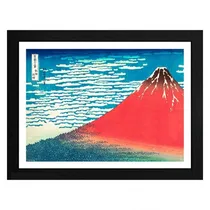 Abystyle Poster Hokusai Framed Red Fuji 04209