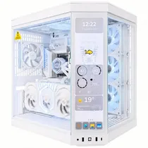 PC Gamer Montado Infinity White Hi-End Ryzen 7 9800X3D, RTX5080 16GB, 64GB Ram DDR5, SSD 4TB GEN5, Branco