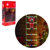 Papai Noel Decorativo Suspenso com Luzes de LED 1,6MBIVOLT Colorido