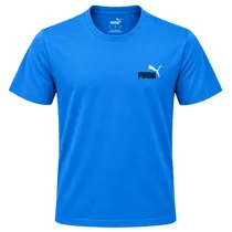 Camiseta Puma Essentials Logo Men's Tee Olympic Blue L