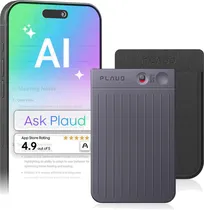 Grabadora de Voz Plaud Note Pro PN0300 Ai c/Chatgpt Graba/Transcribe/Resume 64GB Silver