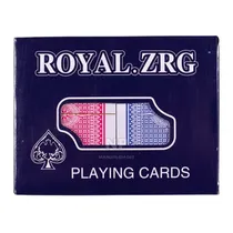 Baralho Royal Azul e Vermelho 120 Peças