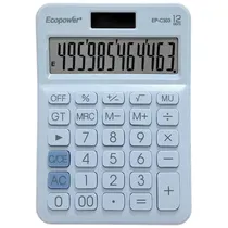 Ecopower Calculadoras EP-C303 LCD Celeste