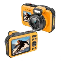 Camera Digital Luo LU-SY31 / 2500MAH / 64MP / 2.8" / Lanterna / Waterproof / Recarregavel - Amarelo/ Preto
