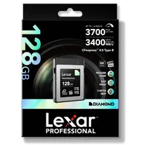 Cartão de Memória Lexar CF Express 128GB Tipo B 3700/3400
