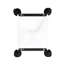 Soporte Starlink Ventosa Auto 4 Ventosa Negro