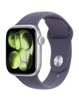 Apple Watch Series 11 42MM GPS MEU64LW/A Aluminum Silver/Sport Band Purple Fog s/M
