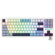 Teclado Gamer Mecânico Redragon K728WBB-RGB-Pro Antonium Pro Wireless / RGB / Inglês - Branco