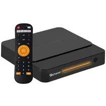 Receptor Fta Alphaplay! +Plus 4K Ultra HD de 16GB Emmc/2GB Ram - Preto