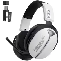 Fone de Ouvido Gamer Onikuma Gaming GT887 RGB Sem Fio - Branco