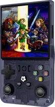 Consola de Jogos Portátil R36 Max - Roxo Transparente