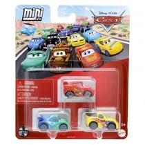 Carrinho Mattel Mini Racers Disney Pixar Cars 3-Pack - Mcqueen, Carla Veloso, Jeff Govette