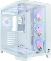 Gabinete Satellite Gammer K905 10 Fan Branco (Sem Fonte)