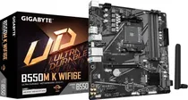 Placa-Mãe Gigabyte AMD B550 AM4 DDR4 Wi-Fi 6E - B550M K WIFI6E