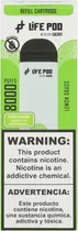 Vape Descartável Life Pod Eco Pro - Lemon Grass - 8000 Puffs
