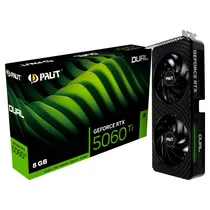 Placa de Vídeo Palit Geforce RTX5060TI Dual, 8GB GDDR7, 128BITS, 1X HDMI 3X Displayport NE7506T019P1-GB2062D GDDR7