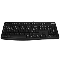Teclado Logitech K120 Corded Espanhol USB - Preto