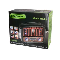 Radio Portátil Ecopower EP-F95B Champagne BT/SD/FM/AM