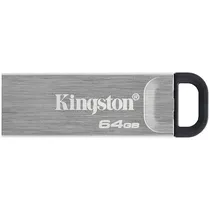 Pendrive de 64GB Kingston Datatraveler Kyson DTKN USB 3.2 - Prata