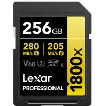 Memoria Lexar SD 256GB 1800X Profes. V60 280MB/s